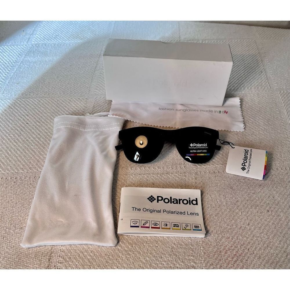 Sunglasses Child Polaroid Authentic Pld 8018/S Black Polarized Yyv / Y2 W Case